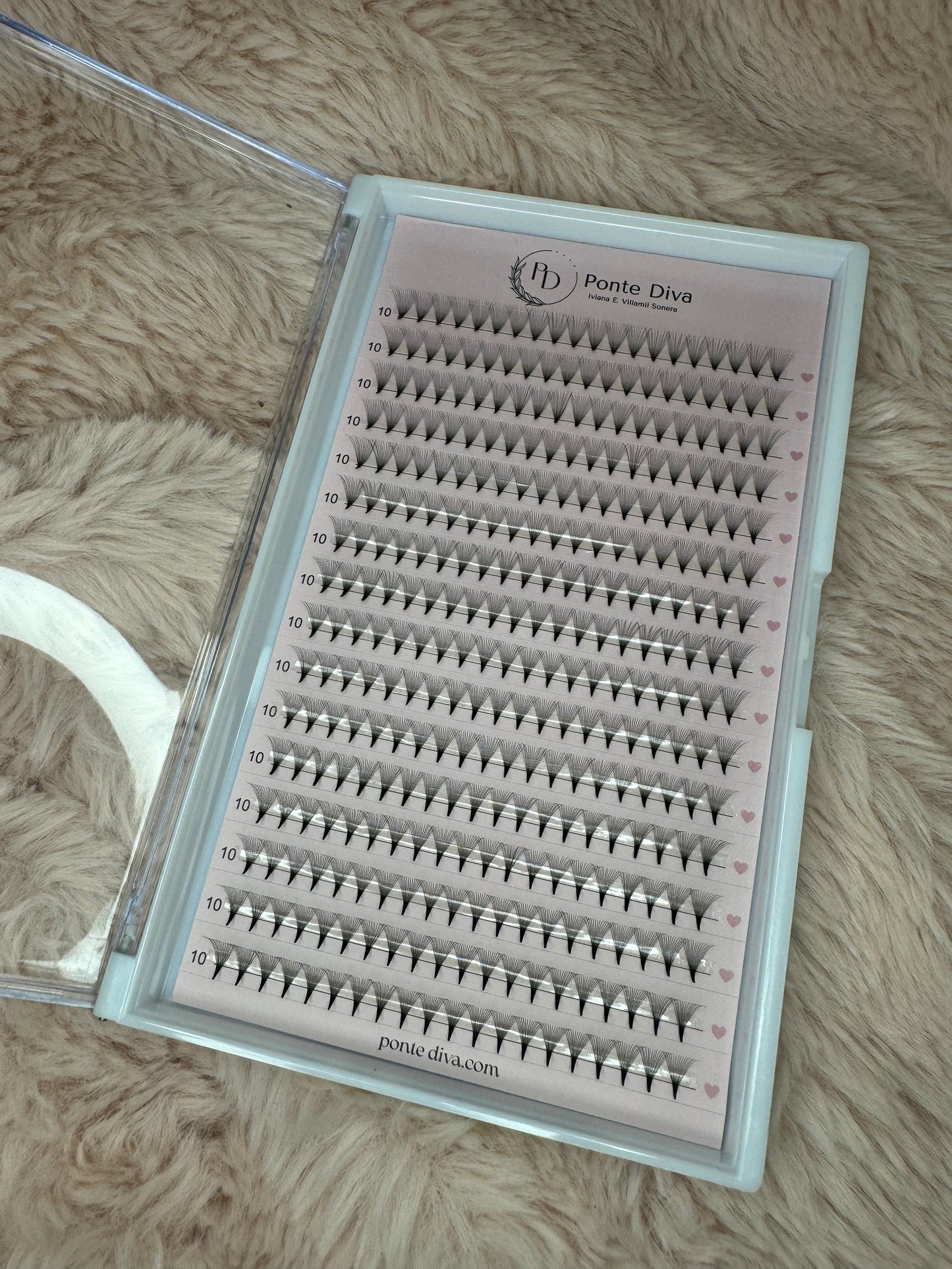 Extensiones de Pestañas 14D 10mm